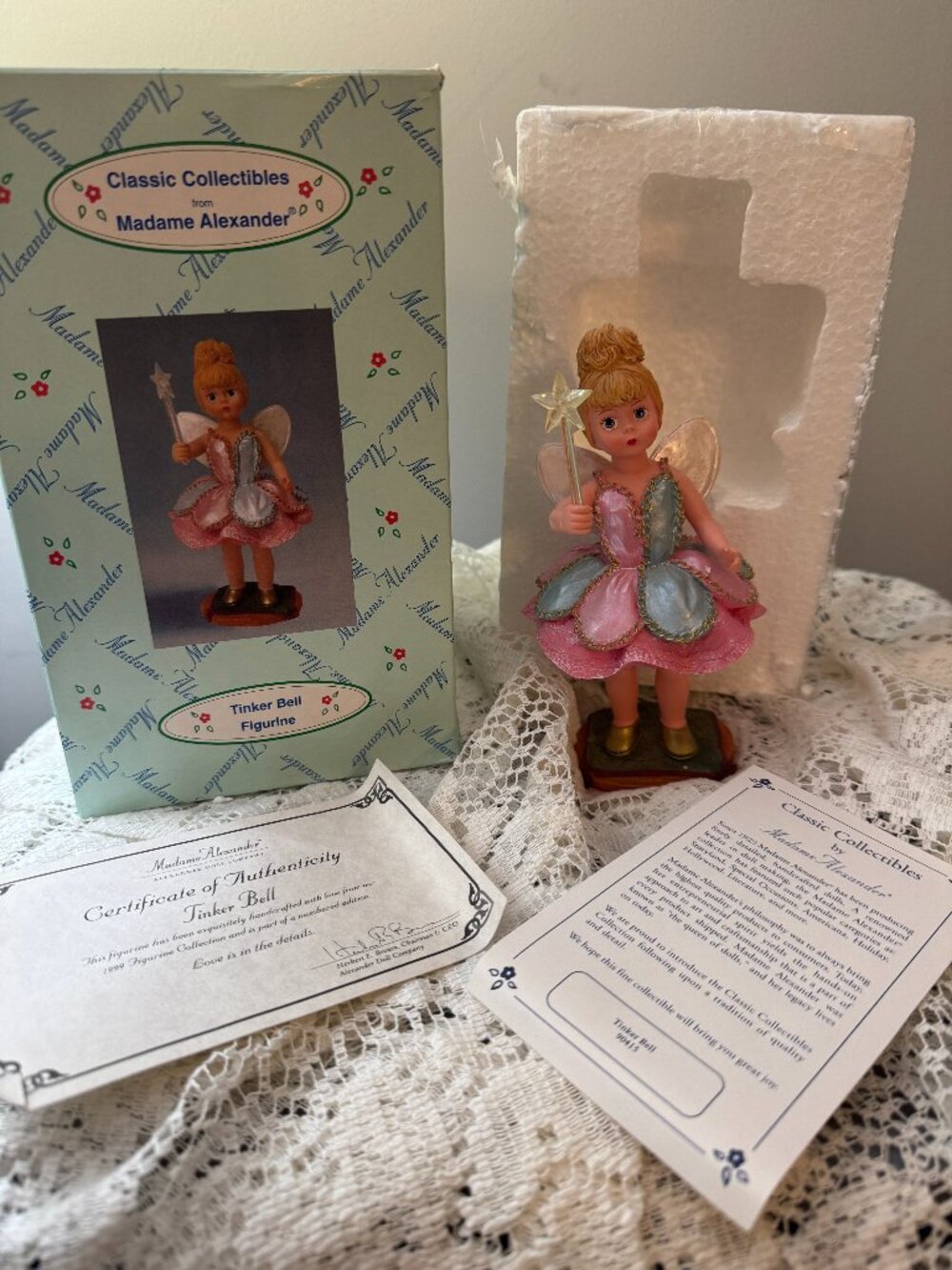 Madame Alexander Classic Collectibles "Tinker Bell" Resin Figurine w/Box